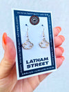 SILVER/GOLD CLOUD CHARM EARRINGS