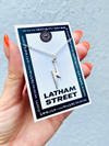 GOLD/SILVER TONE LIGHTENING BOLT CHARM NECKLACE