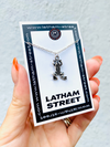 SILVER TONE FROG CHARM NECKLACE