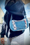 Nite Life Branded Denim Mini Y2K Bag