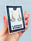 SILVER/GOLD CLOUD CHARM EARRINGS