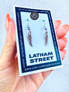 SILVER/GOLD MINI ANGEL WING CHARM EARRINGS