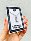 SILVER TONE COWBOY BOOT CHARM NECKLACE