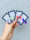 MULTICOLOR GUMMY BEAR CHARM EARRINGS