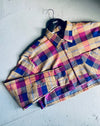 Crop Plaid Non Branded Shirt (Hemmed Finish)